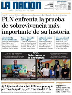 Cover of La Nacion (Costa Rica)