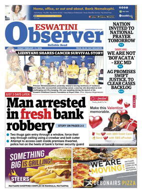 Cover of Eswatini Observer