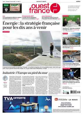 Cover of Ouest France (Auray)