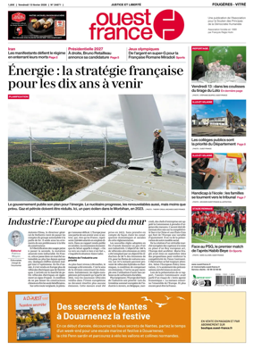 Cover of Ouest-France (Fougeres Vitre)