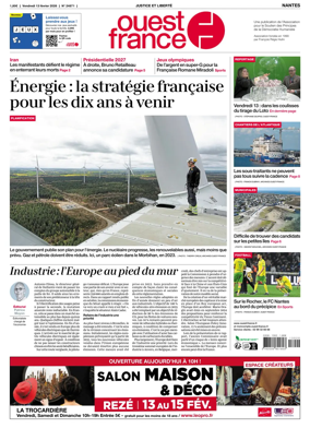 Cover of Ouest France (Nantes)