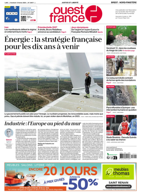 Cover of Ouest France (Nord-Finistere)