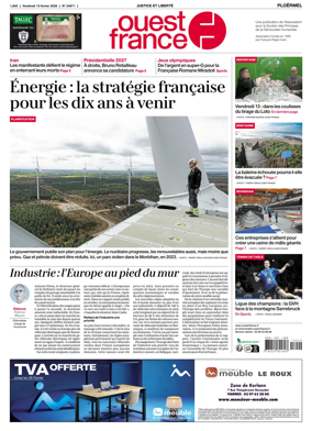 Cover of Ouest France (Ploermel)
