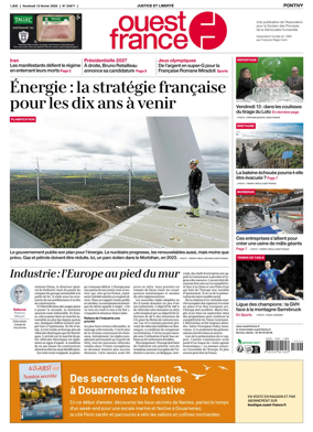 Cover of Ouest France (Pontivy)