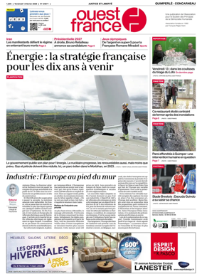 Cover of Ouest-France (Quimperle Concarneau)