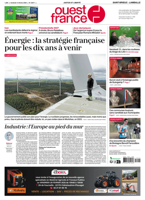 Cover of Ouest-France (Saint-Brieuc Lamballe)