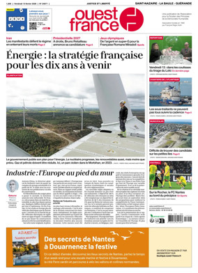 Cover of Ouest France (Saint-Nazaire La Baule Guerande)