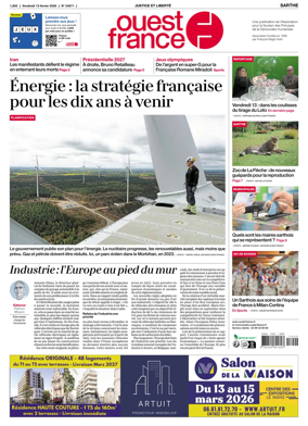 Cover of Ouest France (Sarthe)