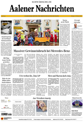 Cover of Aalener Nachrichten