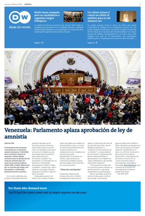 Cover of Deutsche Welle (Spanish edition)