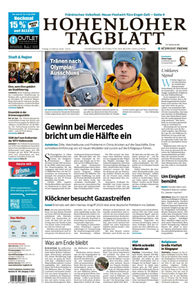 Cover of Hohenloher Tagblatt