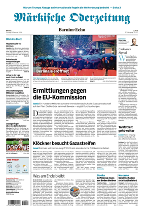 Cover of Markische Oderzeitung Bernau