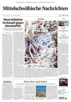 Cover of Mittelschwaebische Nachrichten