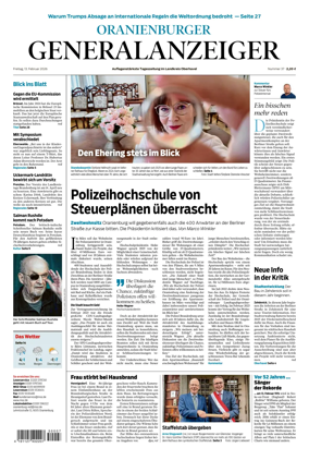 Cover of Oranienburger Generalanzeiger
