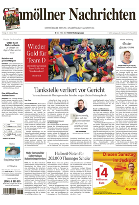 Cover of Ostthuringer Zeitung (Schmolln)