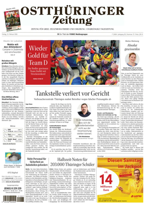 Cover of Ostthuringer Zeitung (Zeulenroda-Triebes)