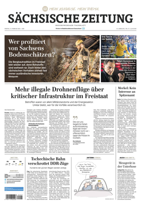 Cover of Sachsische Zeitung (Hoyerswerda)