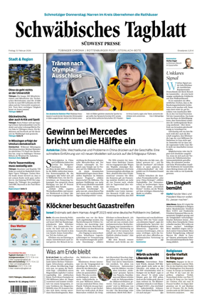 Cover of Schwabisches Tagblatt - Tubinger Chronik