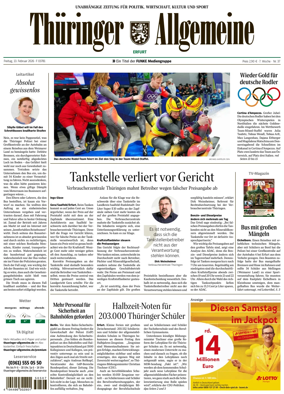 Cover of Thuringer Allgemeine (Erfurt)