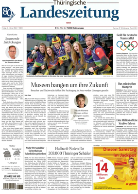 Cover of Thuringische Landeszeitung (Gera)