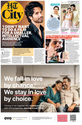 Cover of Hindustan Times (Lucknow) - Live