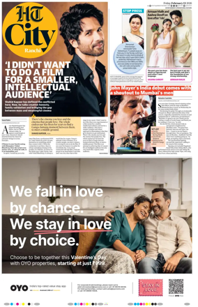 Cover of Hindustan Times (Ranchi) - Live