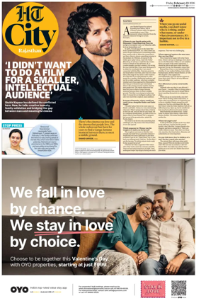 Cover of Hindustan Times (Jaipur) - City