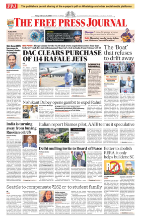 Cover of The Free Press Journal