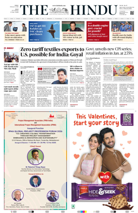 Cover of The Hindu (Delhi)