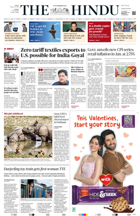 Cover of The Hindu (Mumbai)