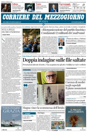 Cover of Corriere del Mezzogiorno (Puglia)