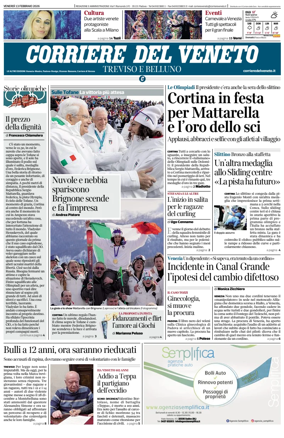 Cover of Corriere del Veneto (Treviso e Belluno)