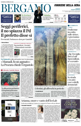 Cover of Corriere della Sera (Bergamo)