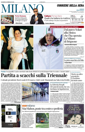 Cover of Corriere della Sera (Milano)