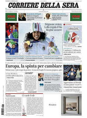 Cover of Corriere della Sera