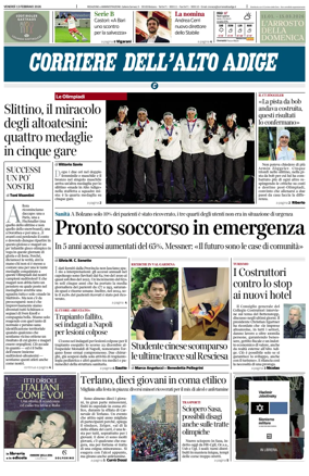 Cover of Corriere dell'Alto Adige