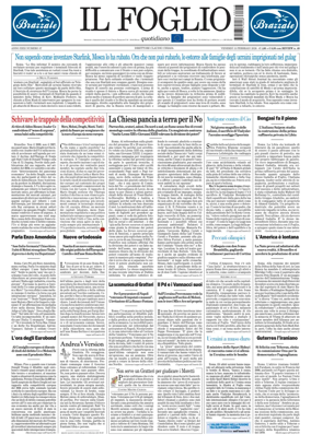 Cover of Il Foglio Quotidiano