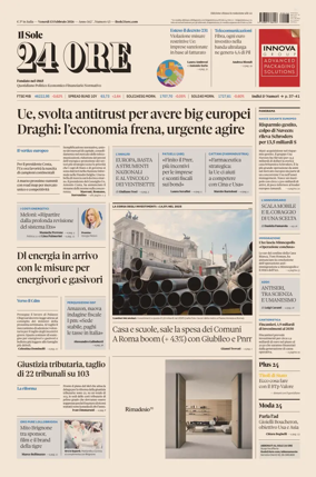 Cover of Il Sole 24 Ore