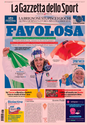 Cover of La Gazzetta dello Sport