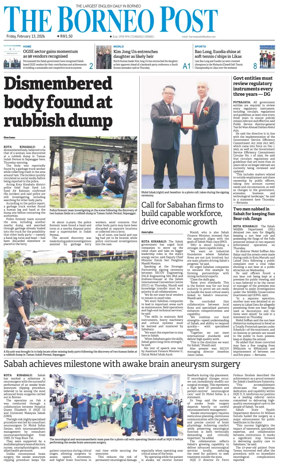 Cover of The Borneo Post (Sabah)
