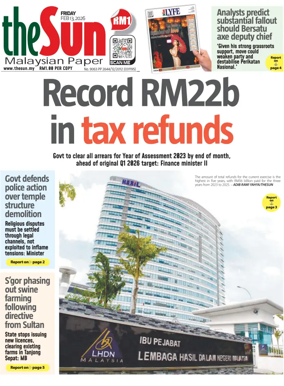 Cover of The Sun (Malaysia)