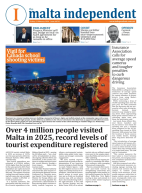 Cover of Malta Independent