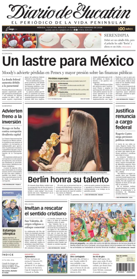 Cover of Diario de Yucatan