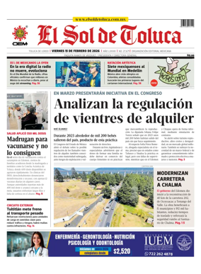 Cover of El Sol de Toluca