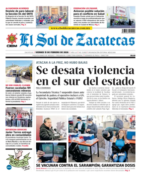 Cover of El Sol de Zacatecas
