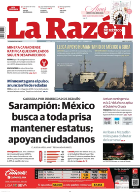 Cover of La Razon de Mexico
