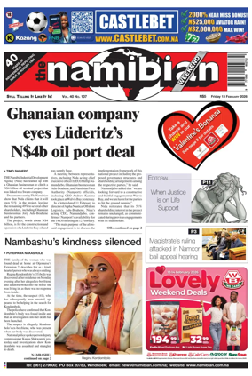 Cover of The Namibian