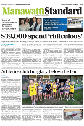 Cover of Manawatu Standard