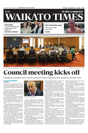 Cover of Waikato Times