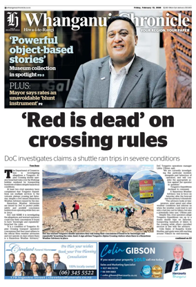 Cover of Whanganui Chronicle